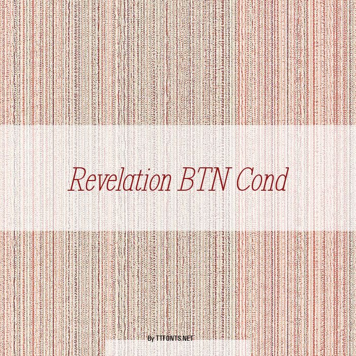 Revelation BTN Cond example